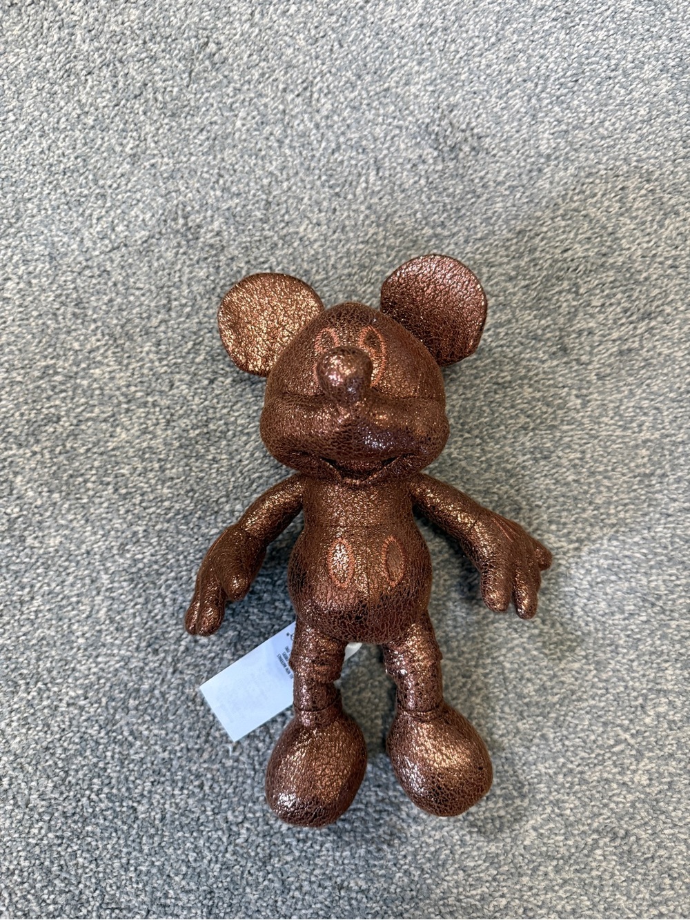 Disney Store Mickey Mouse Bronze Plush 10” Collectible Stuffed Toy